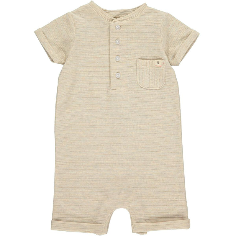 Camborne Henley Romper - Beige by Me & Henry FINAL SALE