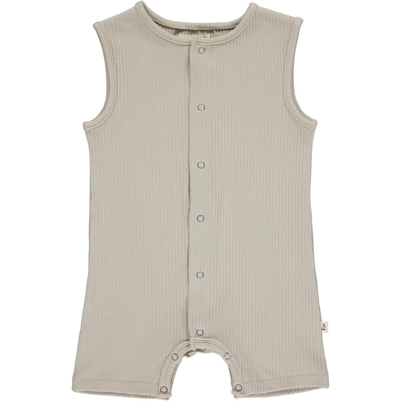 Pablo Playsuit - Beige Ribbed by Me & Henry FINAL SALE