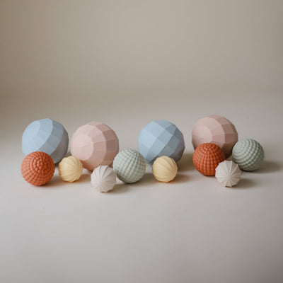 Nesting Spheres Sensory Toy - Blush by Mushie