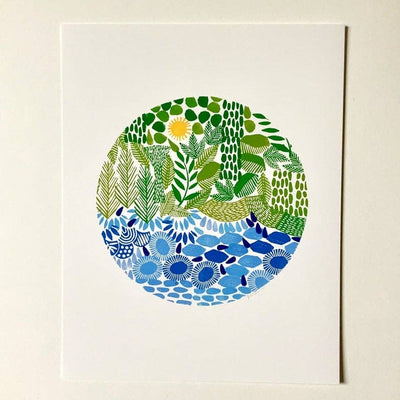 Earth Day Print - 11x14 by Jeanne McGee