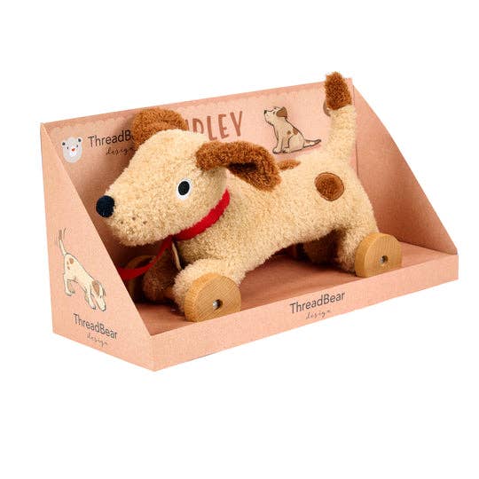 Dudley Dog Pull Along Toy by Threadbare Design