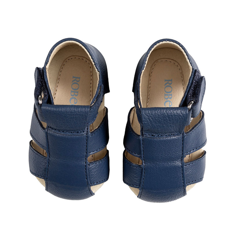 Matthew First Kicks Sandals - Navy by Robeez FINAL SALE