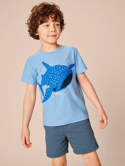 Tattle Whale Shark Tee - Blue Orchid by Tea Collection FINAL SALE