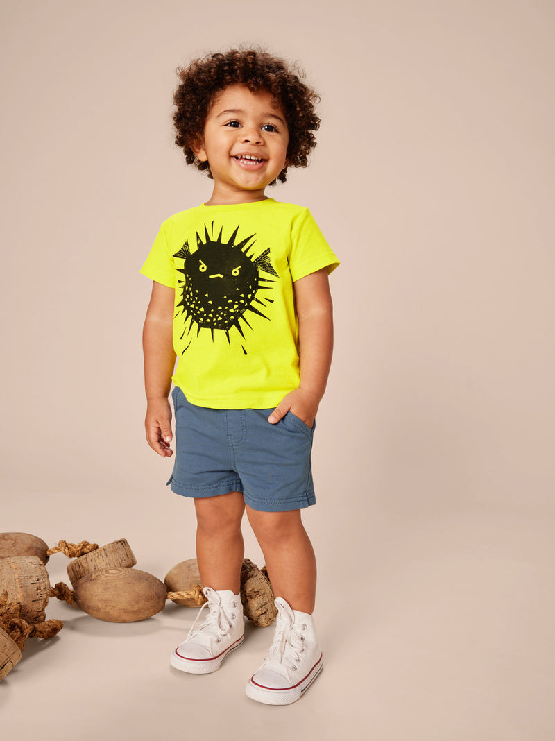 Puffer Fish Graphic Tee - Highlighter by Tea Collection FINAL SALE