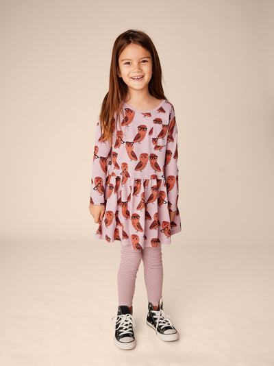 Printed Pocket Play Dress - All Knowing Owl by Tea Collection