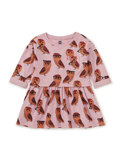 Printed Pocket Play Dress - All Knowing Owl by Tea Collection