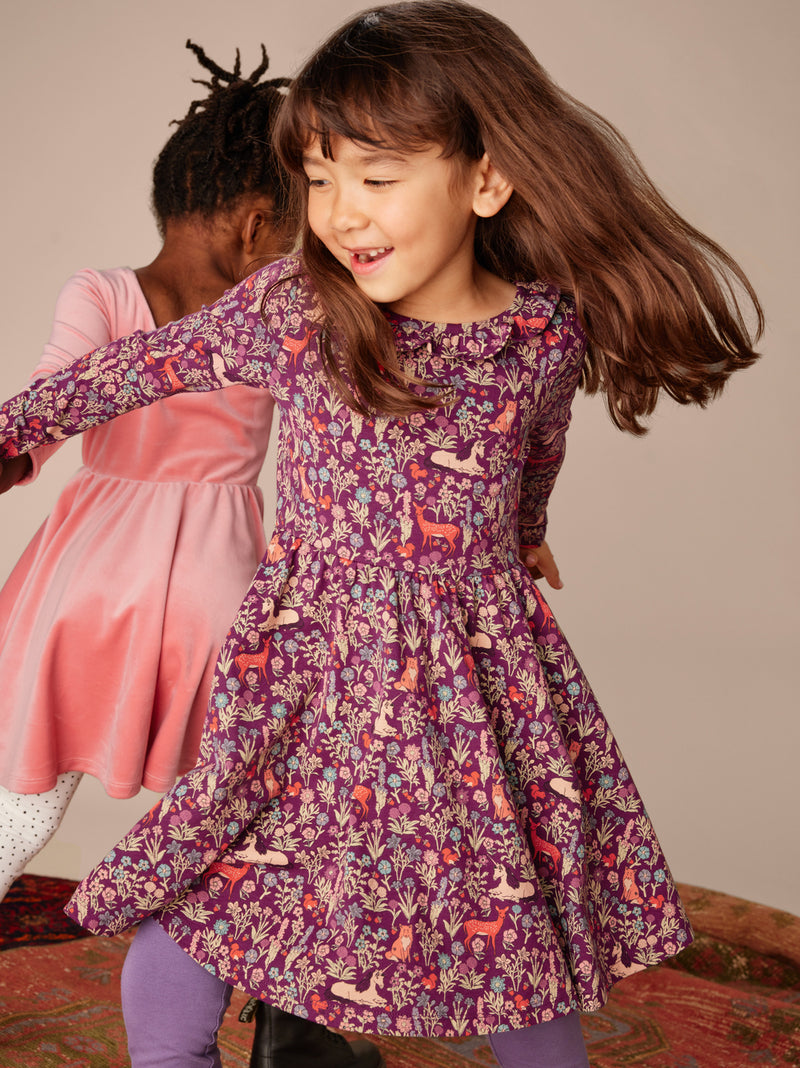 Ruffle Collar Ballet Dress - Scottish Woodland Wonders by Tea Collection