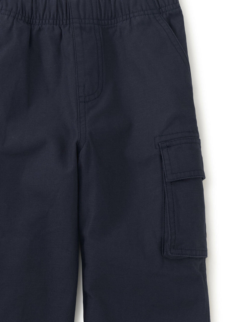 Relaxed Twill Cargo Pants - Indigo by Tea Collection