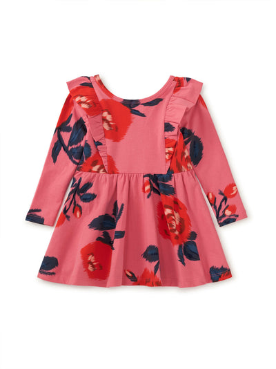 Ruffle Shoulder Ballet Dress - Turkish Rose by Tea Collection