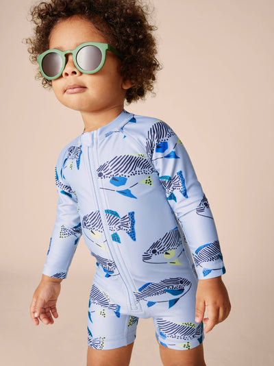 Rash Guard Baby Swimsuit - Malindi Sharks by Tea Collection FINAL SALE