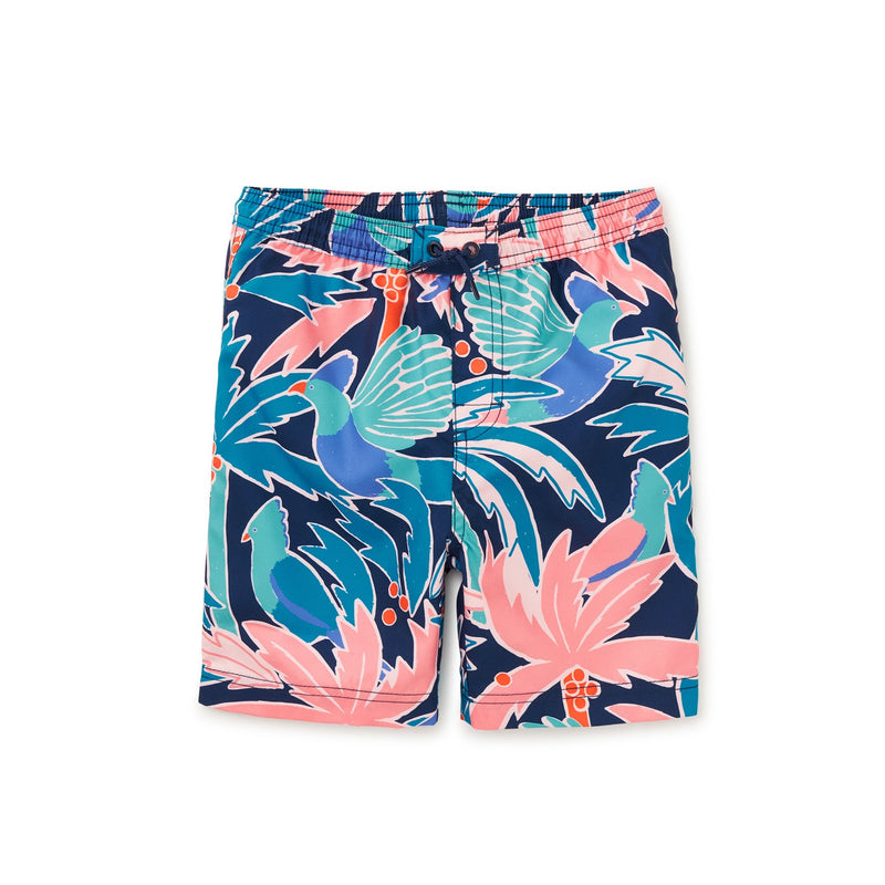 Full-Length Swim Trunks - Turaco Palm by Tea Collection FINAL SALE