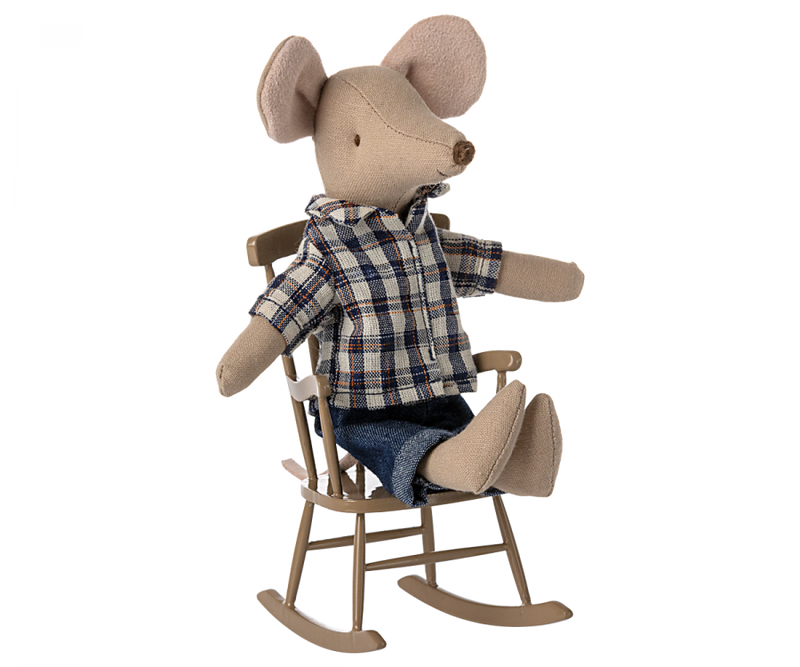 Rocking Chair, Mouse - Light Brown by Maileg