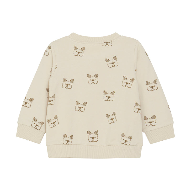 All Over Dog Print Sweatshirt by Minymo