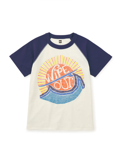 Wipe Out Raglan Tee - Chalk by Tea Collection - FINAL SALE