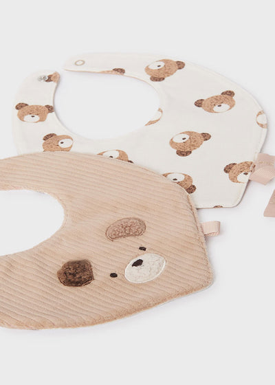 Bear Bib Set - Wood by Mayoral