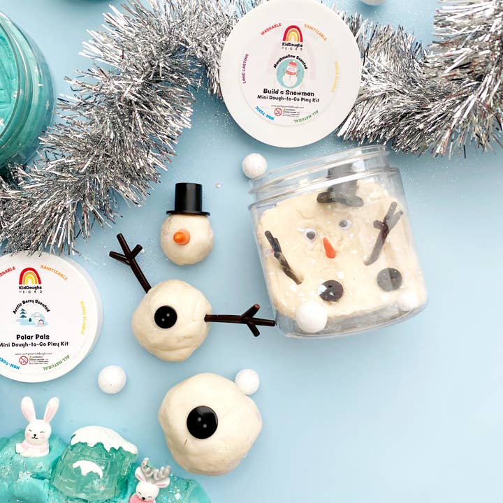 Snowman Mini Dough-To-Go by Earth Grown KidDoughs