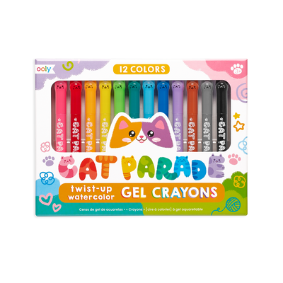 Cat Parade Gel Crayons - Set of 12 by OOLY