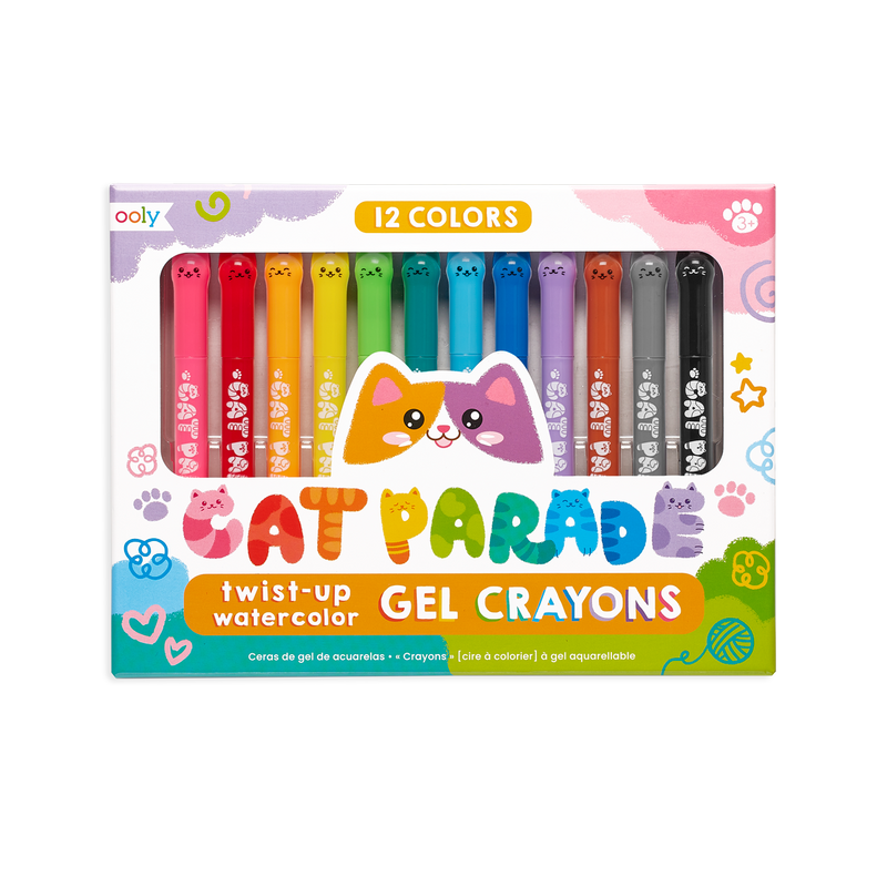 Cat Parade Gel Crayons - Set of 12 by OOLY