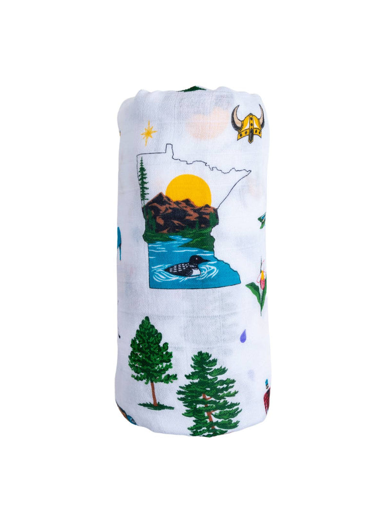 Minnesota Muslin Swaddle by Little Hometown