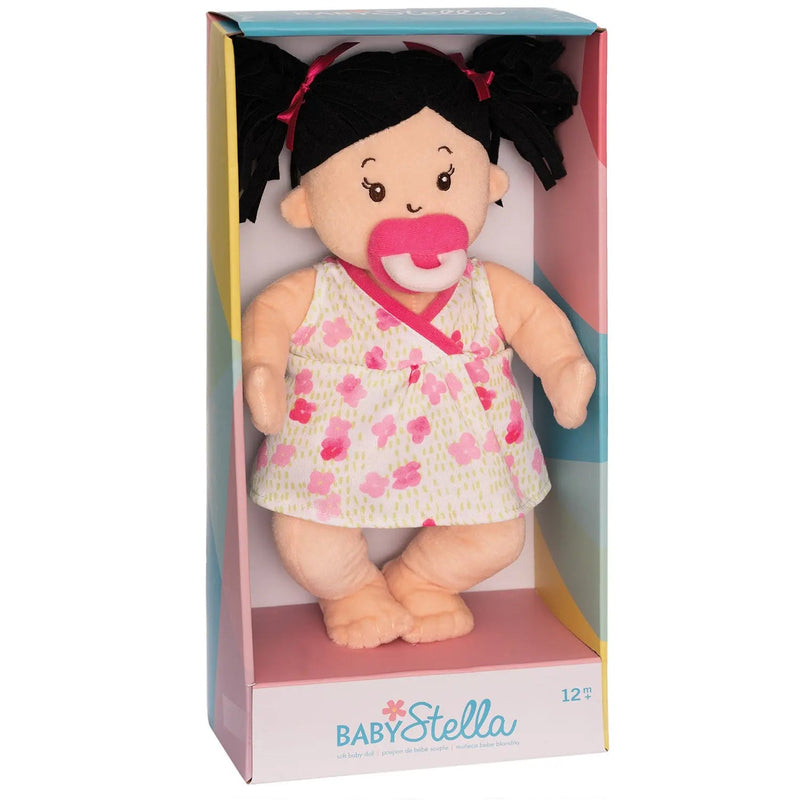 Baby Stella Doll - Peach with Black Hair by Manhattan Toy