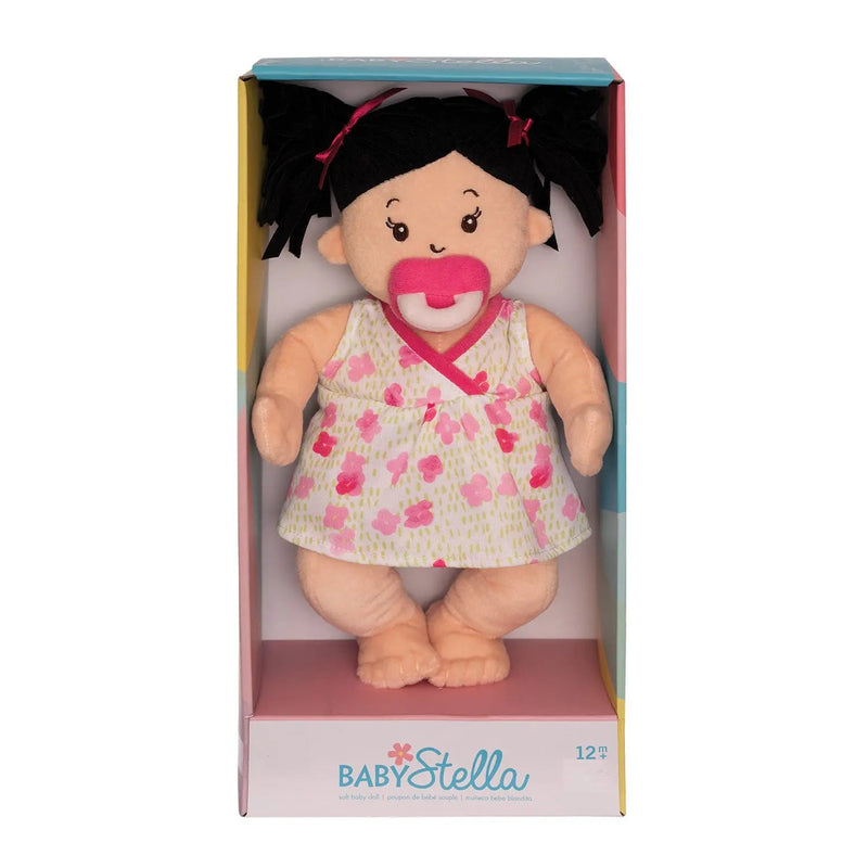 Baby Stella Doll - Peach with Black Hair by Manhattan Toy