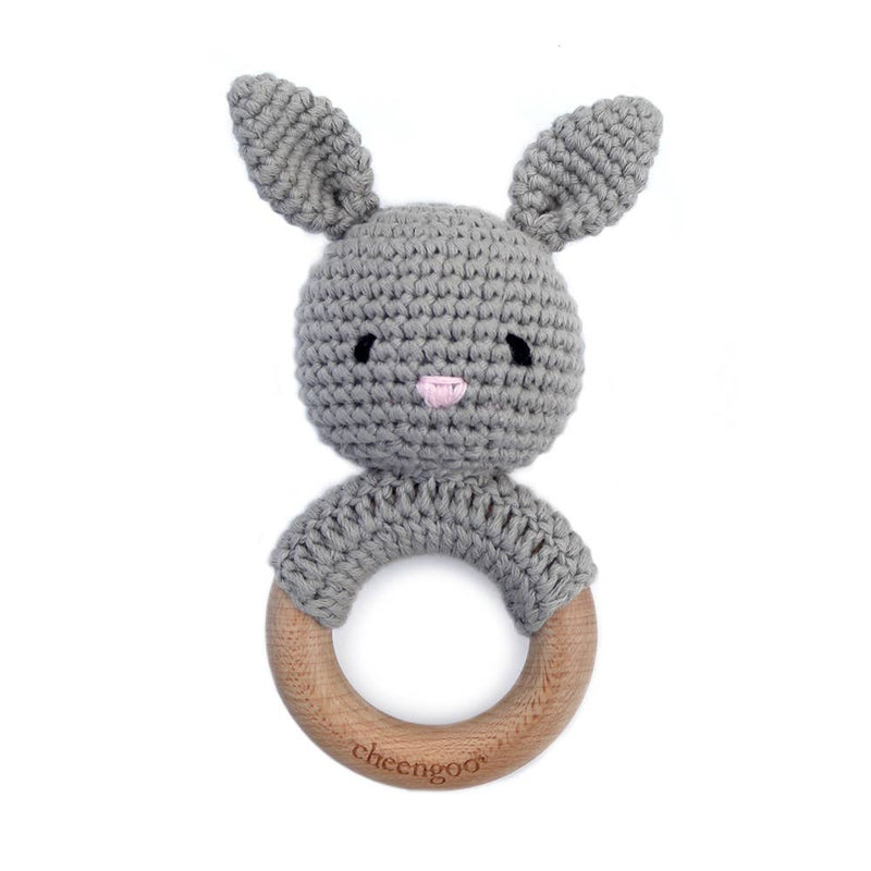 Bunny Teething Rattle by Cheengoo