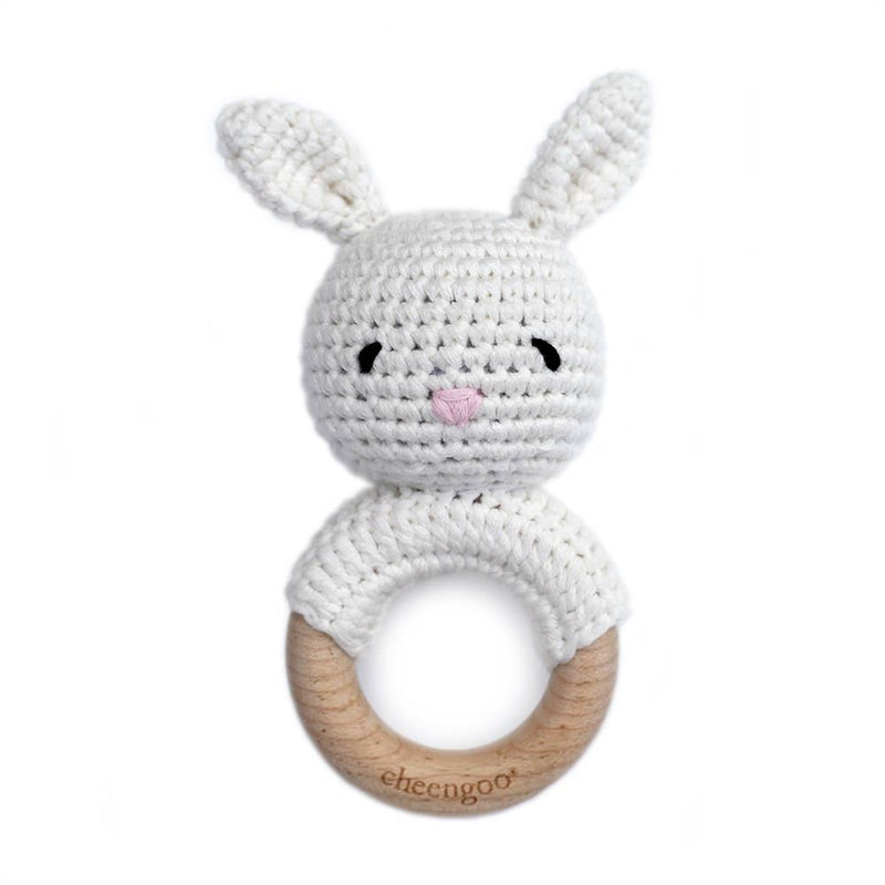 Bunny Teething Rattle by Cheengoo