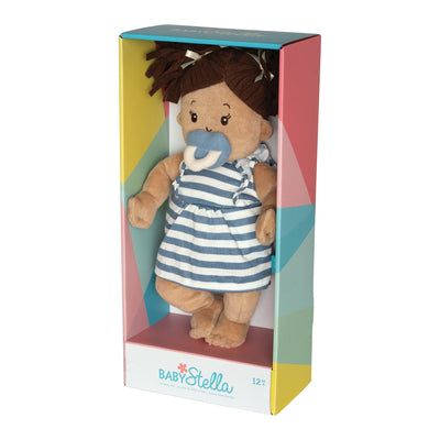 Baby Stella Doll - Beige Doll with Brown Pigtails by Manhattan Toy