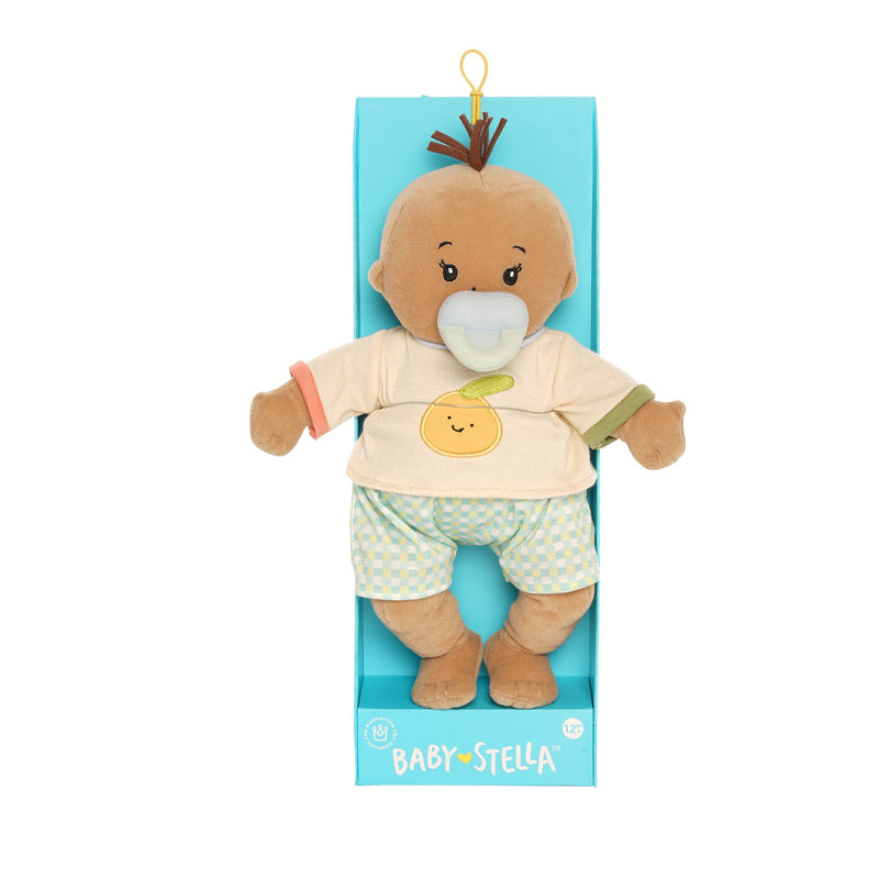 Baby Stella Doll - Beige Doll with Brown Tuft by Manhattan Toy