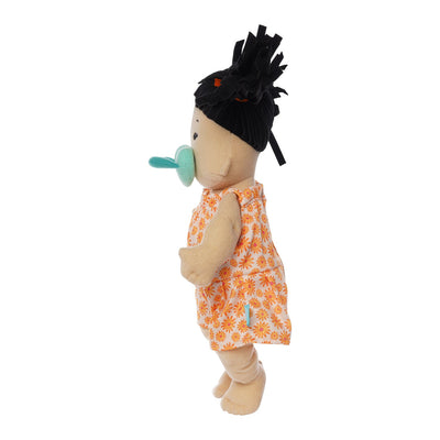 Baby Stella Doll - Beige Doll with Black Pigtails by Manhattan Toy