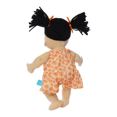 Baby Stella Doll - Beige Doll with Black Pigtails by Manhattan Toy