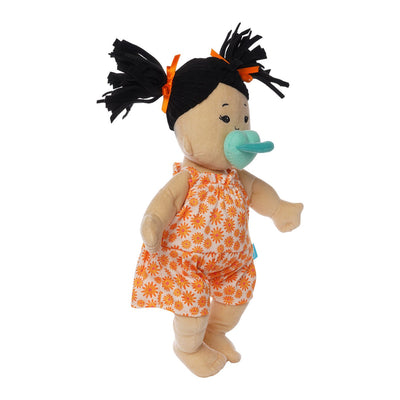 Baby Stella Doll - Beige Doll with Black Pigtails by Manhattan Toy