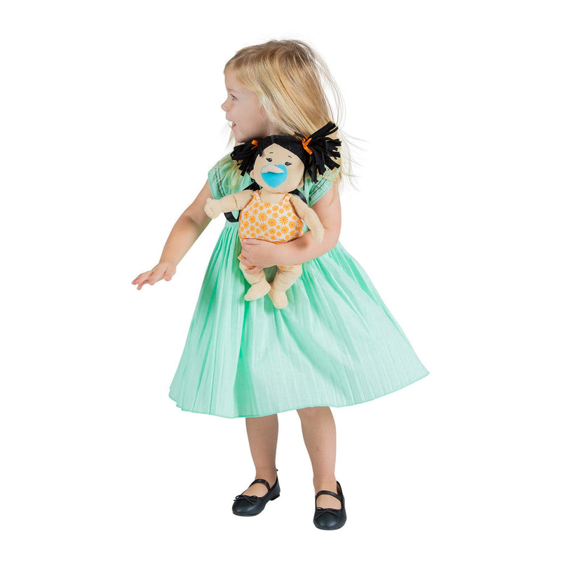 Baby Stella Doll - Beige Doll with Black Pigtails by Manhattan Toy