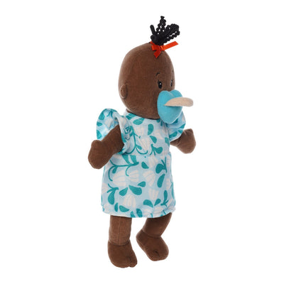 Wee Baby Stella Doll - Brown with Black Wavy Tuft by Manhattan Toy