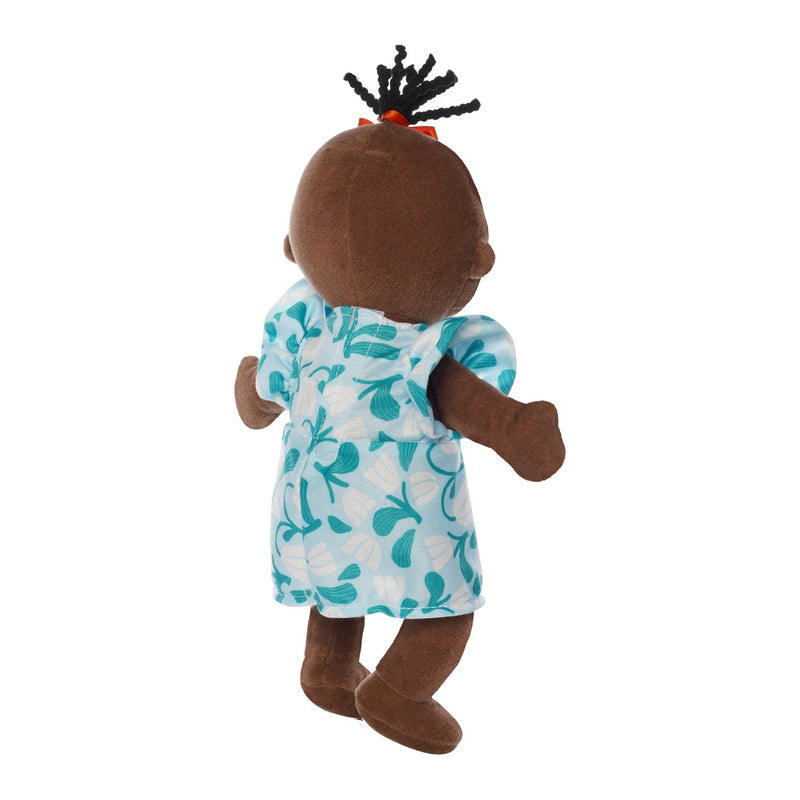 Wee Baby Stella Doll - Brown with Black Wavy Tuft by Manhattan Toy