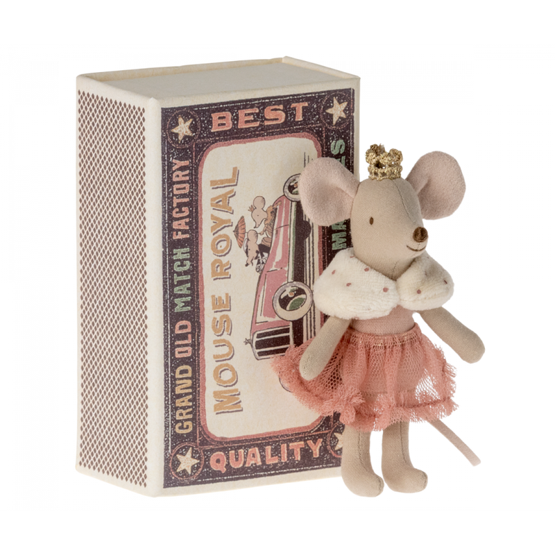 Princess Mouse,  Little Sister in Matchbox by Maileg