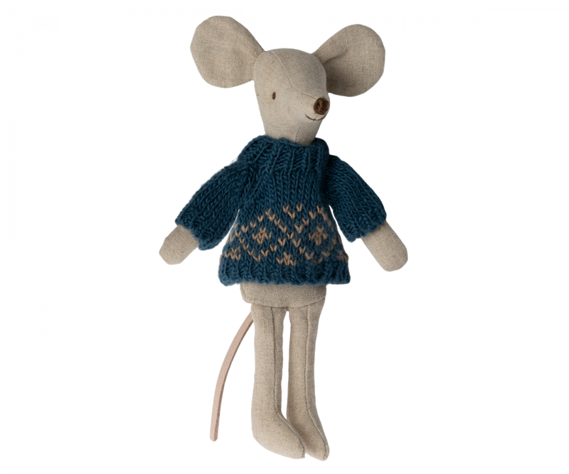 Knitted Sweater, Dad Mouse by Maileg