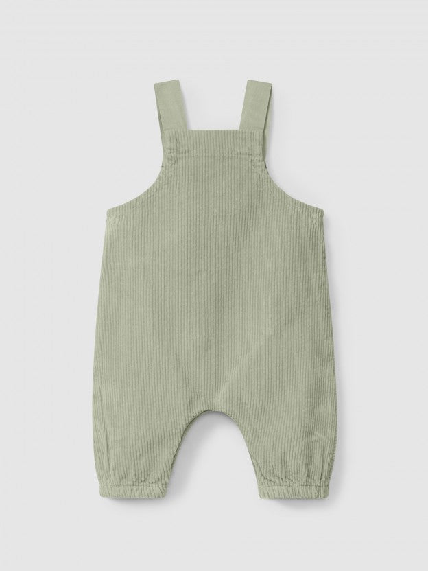 Organic Cotton Velvet Dungarees - Green by Snug