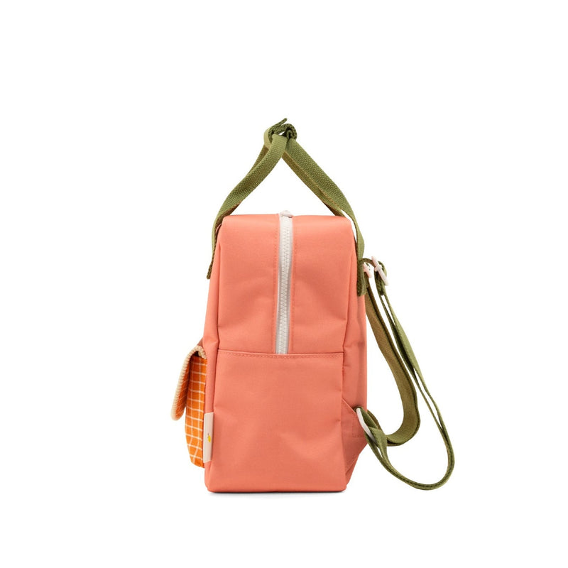 Small Farmhouse Envelope Backpack - Flower Pink by Sticky Lemon