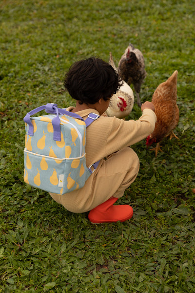 Small Farmhouse Special Edition Pear Backpack - Jeans by Sticky Lemon