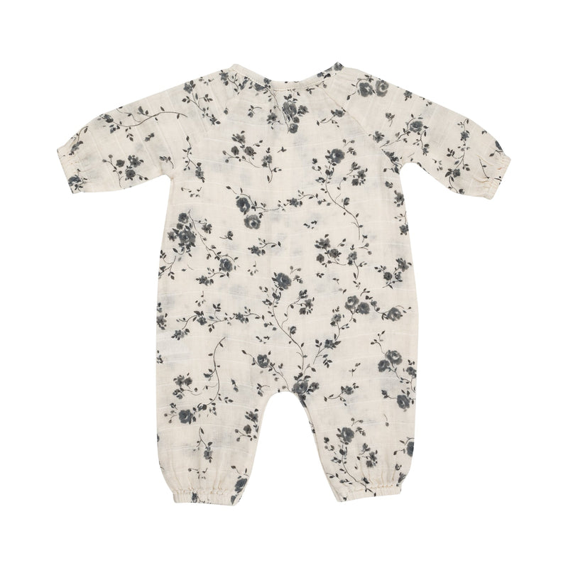 Muslin Peasant Romper - Climbing Roses by Angel Dear