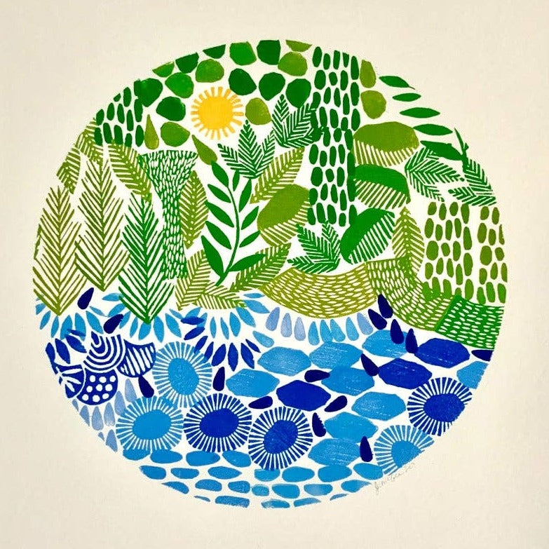 Earth Day Print - 11x14 by Jeanne McGee