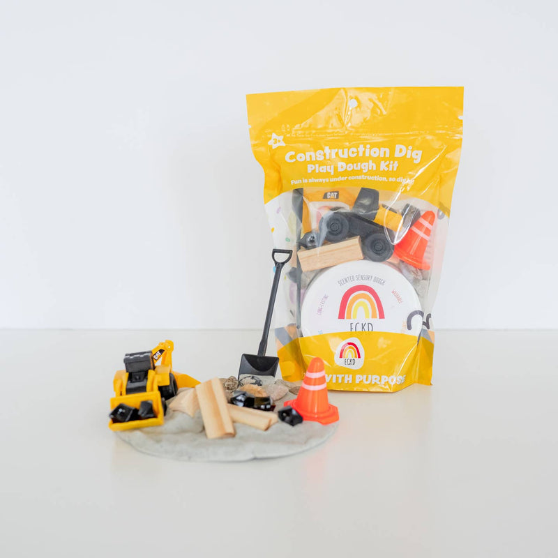 Construction Sensory Play Dough Kit by Earth Grown KidDoughs