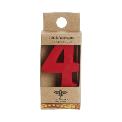 Birthday Number Cake Candle by Big Dipper Wax Works