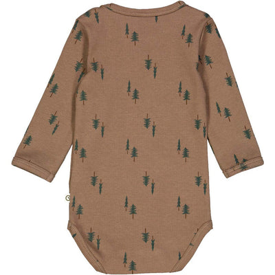 Pine Long Sleeve Bodysuit - Shade/Balance Green by Musli