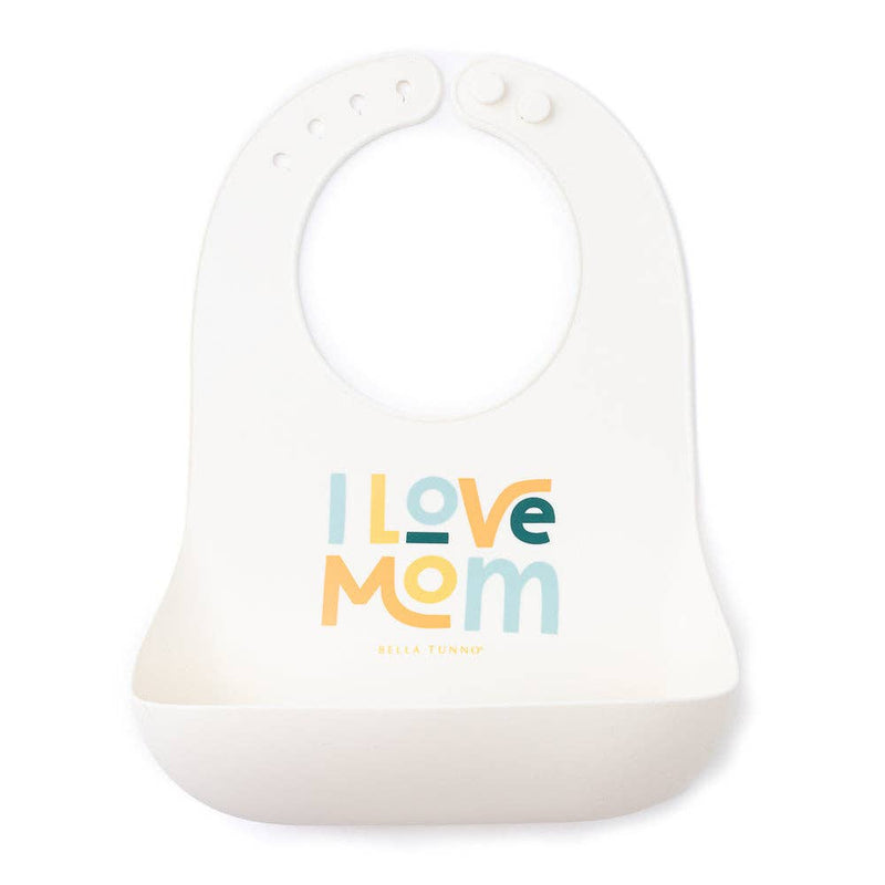 Wonder Bib - I Love Mom by Bella Tunno