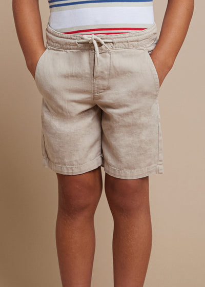 Linen Shorts - Semolina by Mayoral FINAL SALE