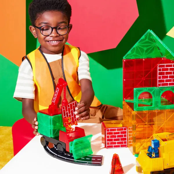 Builder XL: Trucks 50 Piece Set by Magna-Tiles