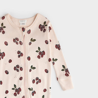 Convertible Sleeper - Raspberry Print on Cherry Blossom by Petit Lem