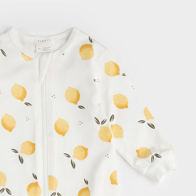 Footed Sleeper - Lemon Print by Petit Lem - FINAL SALE